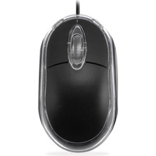 Odea Everest KM-6809 Işıklı Optik Mouse, USB Girişli, Mavi/siyah
