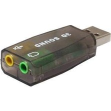 Odea Alfais 4504 5+1 Harici USB Ses Kartı 3.5mm Kulaklık Mikrofon Çevirici Dönüştürücü