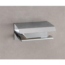 Odea System Slımo Kapaklı Tuvalet Kağıtlığı Krom Renk 87X104X156 mm