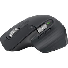 Odea Logitech Mx Master 3s Performans Kablosuz Mouse, 8.000 Dpı, Sessiz, Ergonomik, Ultra Hızlı Kaydırma, Çoklu Cihaz Özelliği, Bluetooth, Logi Bolt USB Alıcı, Siyah