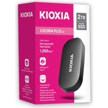 Odea Kıoxıa Excerıa Plus G2 2tb Taşınabilir SSD – USB 3.2 Gen 2, 1050MB/S Okuma, 1000MB/S Yazma