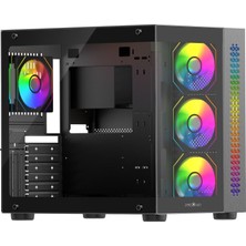 Odea James Donkey Stark S800 4xargb Temperli Cam 750W 80+ Bronze Atx Siyah Gaming (Oyuncu) Kasa