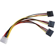 Odea Ancheyn Üçlü 3 Port Ide Molex Sata Power HDD 4 Pin Güç Kablosu 5101