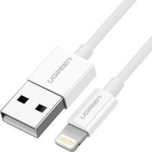 Odea Ugreen, Mfi Lisanslı Usb-A & Lightning Şarj ve Data Kablosu, 2 Metre, Beyaz
