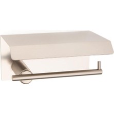 Odea System Pro-Tech Kapaklı Tuvalet Kağıtlığı Saten Renk 85X118X170 mm