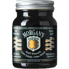 Odea Morgan's Pomade Bay Rum Matt Pomade - Sert Tutuşlu Mat Pomad (Black New Label) 100 gr