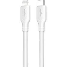 Odea Veggieg 27W Type-C To Lightning iPhone iPad ile Uyumlu Pd Hızlı Şarj ve Data Kablosu 1.2 Metre