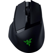 Odea Razer Basilisk Mobile - Küçük Taşınabilir Ergonomik Kablosuz Oyun Mouse'u - Aı Prompt Master - Focus x 18K Sensör (Tri-Mode Bağlantı, 105 Saate Kadar, Mouse Switches Gen-3) Siyah