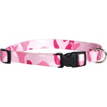 Odea Guardian Gear Naylon Kamuflaj Köpek Tasması, 15,24 cm Ila 25,4 cm Boyunlara Uyar, Pembe