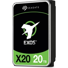 Odea Seagate Exos X20, 20 Tb, Dahili Sabit Disk, 3,5 Inç Hiper Ölçekli Sata 6 Gb/sn Hdd, 7200 Rpm, 2,5 Milyon Saat Mtbf, 512E ve 4kn Fastformat, Gelişmiş Önbellek ile Düşük Gecikme (ST20000NM007D)