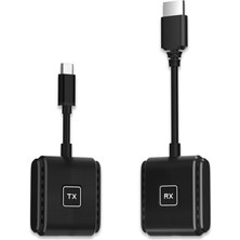 Odea Usb-C Kablosuz Ekran Aktarıcı, 4K 30Hz, 40 Metre Mesafe, Iphone/ipad/macbook Uyumlu, Tx ve Rx Kit
