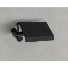 Odea System Pıvot Kapaklı Tuvalet Kağıtlığı Siyah Renk 63X137X161 mm