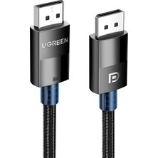 Odea Ugreen 8k 60 Hz Display Port To Display Port 1.4 Örgülü Kablo 2 Metre, Siyah