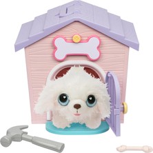 Odea Little Live Pets My Puppy's Home Minis - Pink & Purple Home | Peluş Oyuncak ve Köpek Kulübesi Oyun Seti. Yavru Köpeğinizin Evini Yapın, Yavru Köpeğinize Isim Verin ve Sürpriz! Köpek Görünür! Hangi