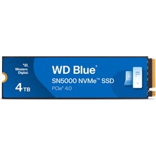 Odea Western Digital Blue SN5000 Nvme SSD M.2 2280 4 Tb (5.000 Mb/sn'ye Kadar Okuma 4.000 Mb/sn'ye Kadar Yazma) - WDS400T4B0E