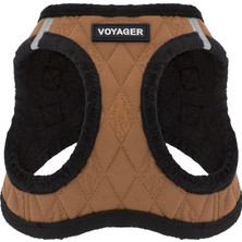 Odea Voyager Step-In Pelüş Köpek Koşum Takımı, Yumuşak Pelüş, Best Pet Supplies Küçük ve Orta Boy Köpekler Için Yelek Koşum Takımı - Bej Pelüş, S (Göğüs Çevresi: 36,8-40,6 Cm)