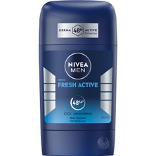 Odea Nıvea Men Erkek Stick Deodorant Fresh Active 50 Ml, Ter ve Ter Kokusuna Karşı 48 Saat Deodorant Koruması, Okyanus Özleri,alüminyum Içermez
