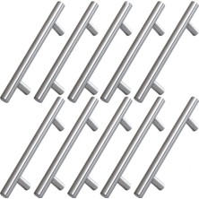 Odea 10 Adet Pürüzsüz Inox Metal Kulp 96 mm Mobilya Mutfak Çekmece Dolap Dolabı Kulbu Kulpu Kulpları