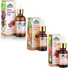 Odea Arifoğlu Kayısı Çekirdeği Yağı 20ML + Nar Çekirdeği Yağı 20ML + Üzüm Çekirdeği Yağı 50ML (Soğuk Pres)
