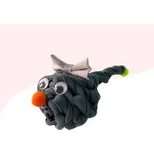 Odea Çıngıraklı Örme Kedi Oyuncağı 9cm Gri