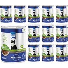 Odea Pawpaw Yetişkin Kedi Kuzulu ve Jöleli Konserve Mama 400 gr x 12 Adet