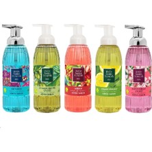 Odea Eyüp Sabri Tuncer Köpük Sabun Okyanus, Amber, Ayvalık Zeytin Çiçeği, Japon Kiraz Çiçeği ve Çeşme Limonu 500 ml (5 Adet)