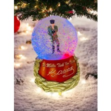 Odea Coverzone Atatürk Kar Küresi Işıklı Müzikli ve Püskürtmeli Büyük Boy Kar Küresi Izmir Marşı Müziği Çalan Rgb Aydınlatmalı 15CM x 10CM