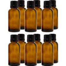 Odea Greenhealth 30 ml (1 Oz) Amber Cam Şişe Euro Damlalıklı (12 Paket)