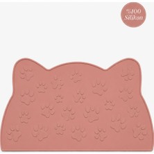 Odea SILICONLY%100 Silikon Kokusuz Plastik ve Pvc Içermez Kedi Beslenme Paspası Kedi Mama Matı Mocha