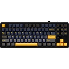 Odea Aula F87 Mekanik Rgb Tkl Graywood V3 Switch Kablosuz Makrolu Hot Swap Klavye Turuncu