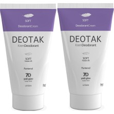 Odea Deotak Soft Hassas Koruma 7 Güne Kadar Etkili Krem Deodorant 35 ml x 2 Adet