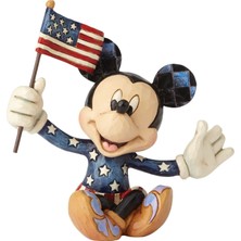 Odea Enesco Disney Traditions By Jim Shore Patriotic Mickey Mouse Minyatür Heykelcik, 8,5 Cm, Çok Renkli