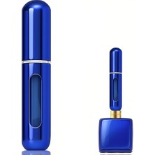 Odea Parfüm Şişesinden Çanta Içi Mini Doldurulabilir Seyahat Cep Yedek Parfüm Şişesi 5 Ml, Makyaj Organizer, (1 Adet) (Mavi)