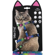 Odea M-Pets Urban Style Lava Kedi Göğüs Tasması Set