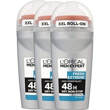 Odea L'oreal Men Expert (3'lü Paket) Fresh Extreme Roll-On 50 ml