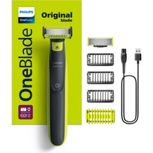 Odea Philips Oneblade Yüz ve Vücut Için Hibrit Tıraş Makinesi,sakal Şekillendirici, Islak/kuru Kullanım, 3 Kirli Sakal Tarağı, 1 Yedek Bıçak, Vücut Tarağı, Cilt Koruması, Çift Taraflı Bıçak, QP2824/10