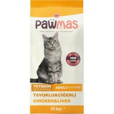 Odea Pawmas Tavuklu Ciğerli Yetişkin Kedi Maması 15KG
