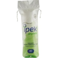 Odea Ipek Organik Makyaj Temizleme Pedi - 80 Adet -%100 Saf Pamuk - Ecocert Sertifikalı, Doğada Çözünür Ambalaj
