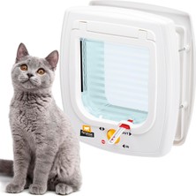 Odea Ferplast Swıng 7 Kedi-Köpek KAPI,BYZ,13,5X13,7 Mnyt, Magnetic, Beyaz