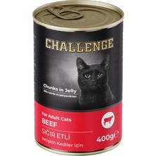 Odea Challenge Konserve Kedi Yetişkin Sığır Etli 400 gr