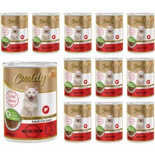 Odea Cuddy Yetişkin Kedi Tavuk Ciğerli ve Jöleli Konserve Mama 400 gr x 12 Adet