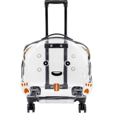 Odea Lepus Wheel Bag, Şeffaf Kedi ve Köpek Taşıma Çantası