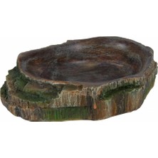 Odea Trixie Sürüngenler Için Mama&su Kabı 18,5X4,5X17CM, Kahverengi