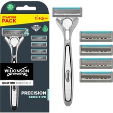 Odea Wilkinson Sword Quattro Titanium Sensitive 4 Tıraş Bıçağı + 1 Bıçak