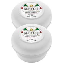 Odea Proraso Beyaz Seri Yeşil Çay Yulaf Özlü Tıraş Sabunu 150 ml 2 Adet