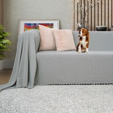 Odea Latuda Concept Koltuk Örtüsü Şönil Kaymaz Çift Taraflı Çekyat Örtüsü Koltuk Şalı 175X300 - Taş