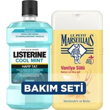 Odea Le Petit Marseillais Duş Jeli Vanilya Sütü (250 Ml) + Listerine Cool Mint Hafif Tat (250 Ml) (2 Adet)