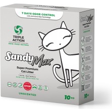 Odea Sandy Max Super Premium Aktif Karbonlu Topaklanan Kokusuz Kedi Kumu 10KG