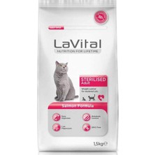 Odea Lavital Somonlu Kısırlaştırılmış Kedi Maması 1,5kg