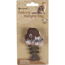 Odea Flamingo Fl Ct Natura Catnip Balık Şeklinde Oyuncak 9 cm